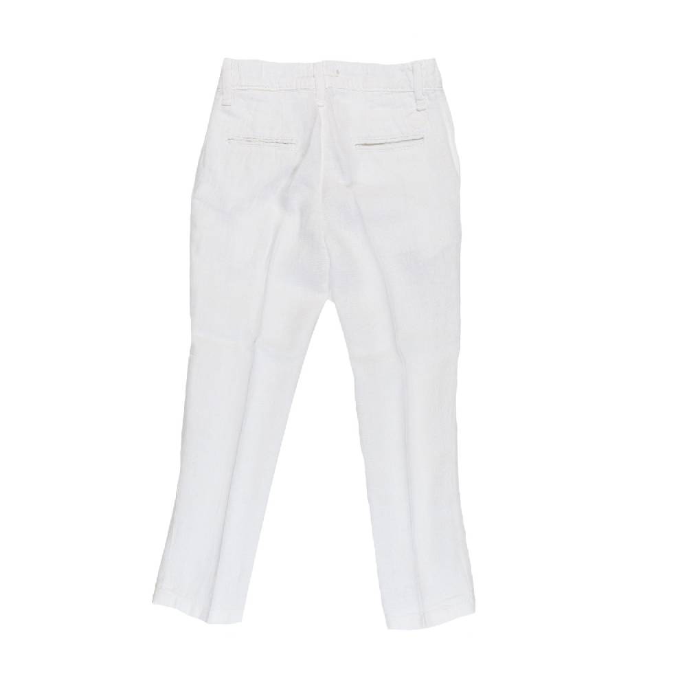 Nupkeet Pantalone lino bianco Bari Online