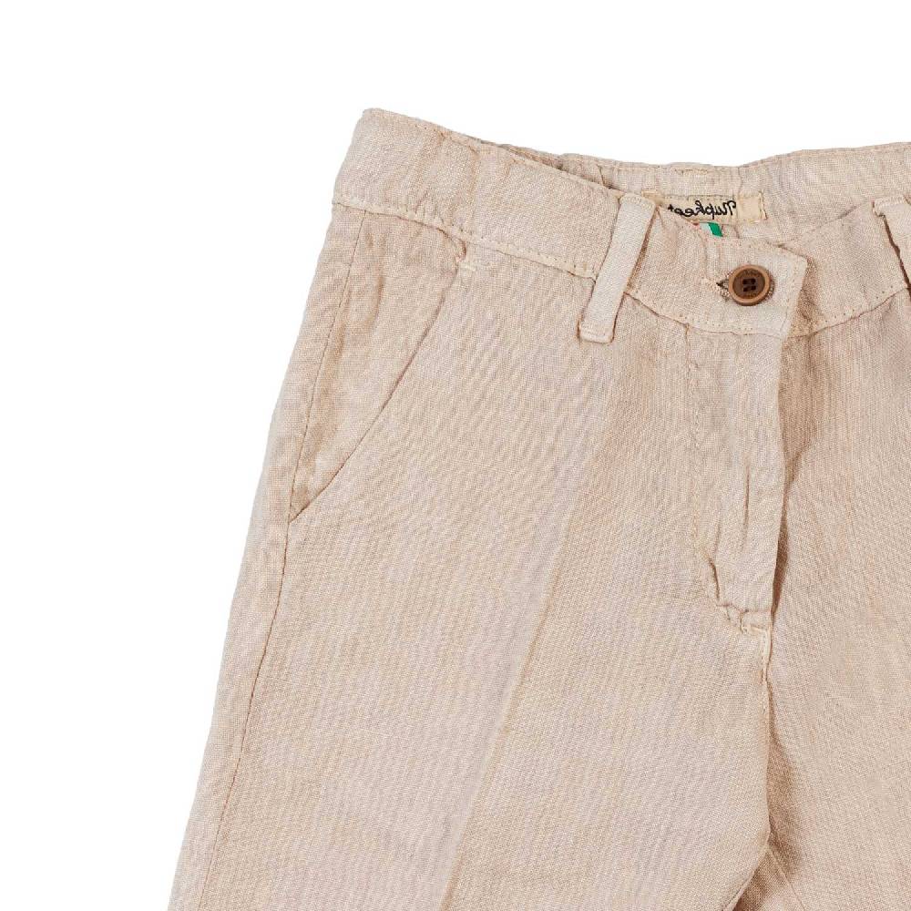 Nupkeet Bermuda lino nocciola Bergamo Outlet