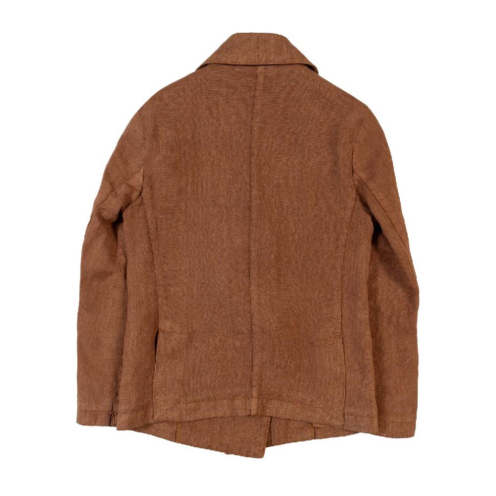 Nupkeet Giacca lino marrone cacao Catania Saldi