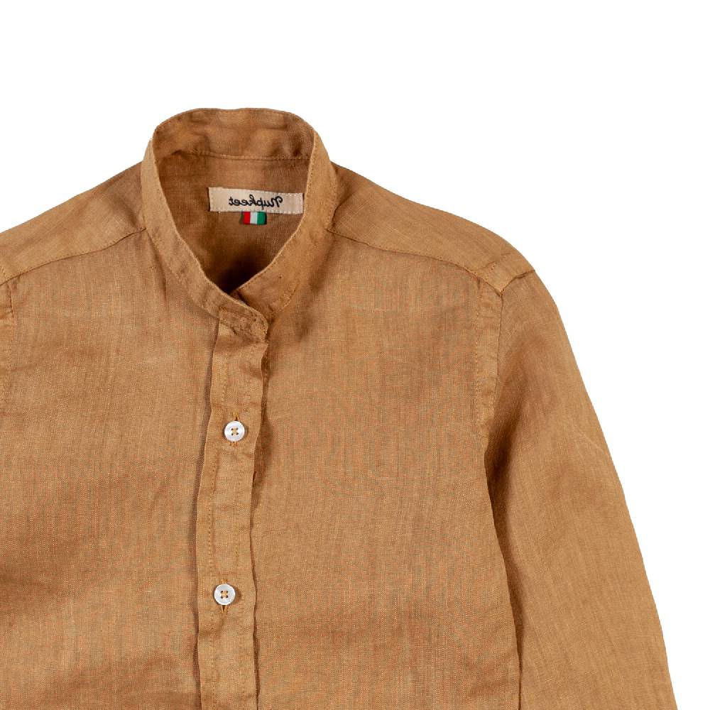Nupkeet Camicia coreana lino sabbia Catanzaro Vendite Flash