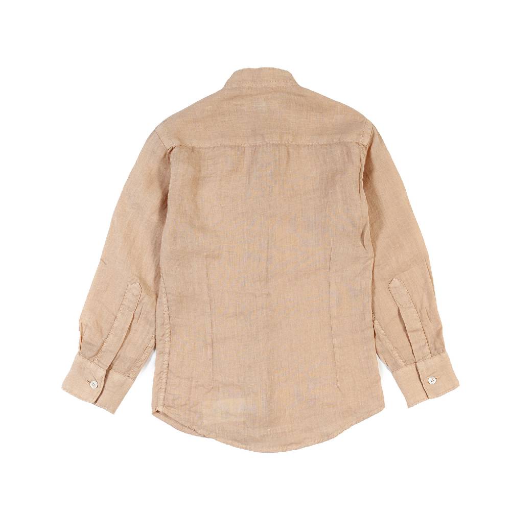 Nupkeet Camicia coreana lino nocciola Catanzaro Negozio