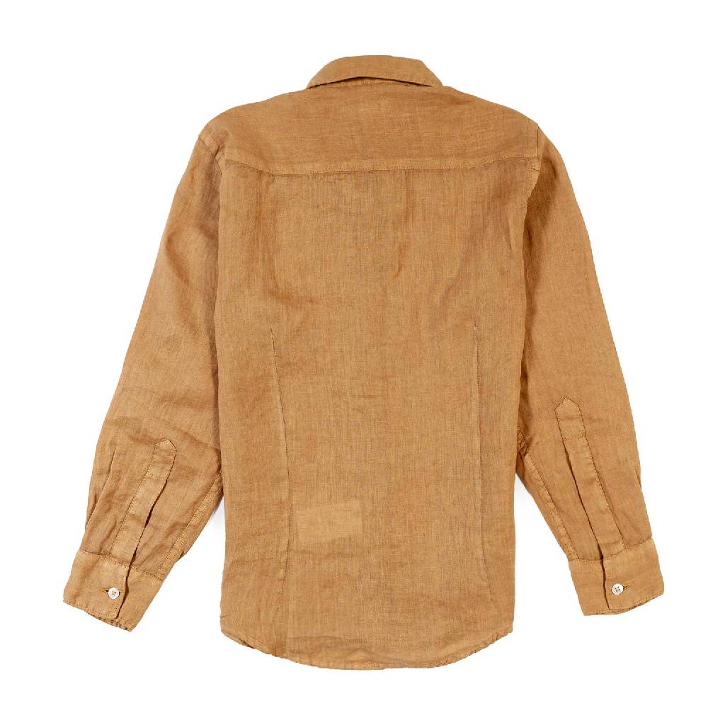 Nupkeet Camicia lino beige sabbia La Spezia In Saldo