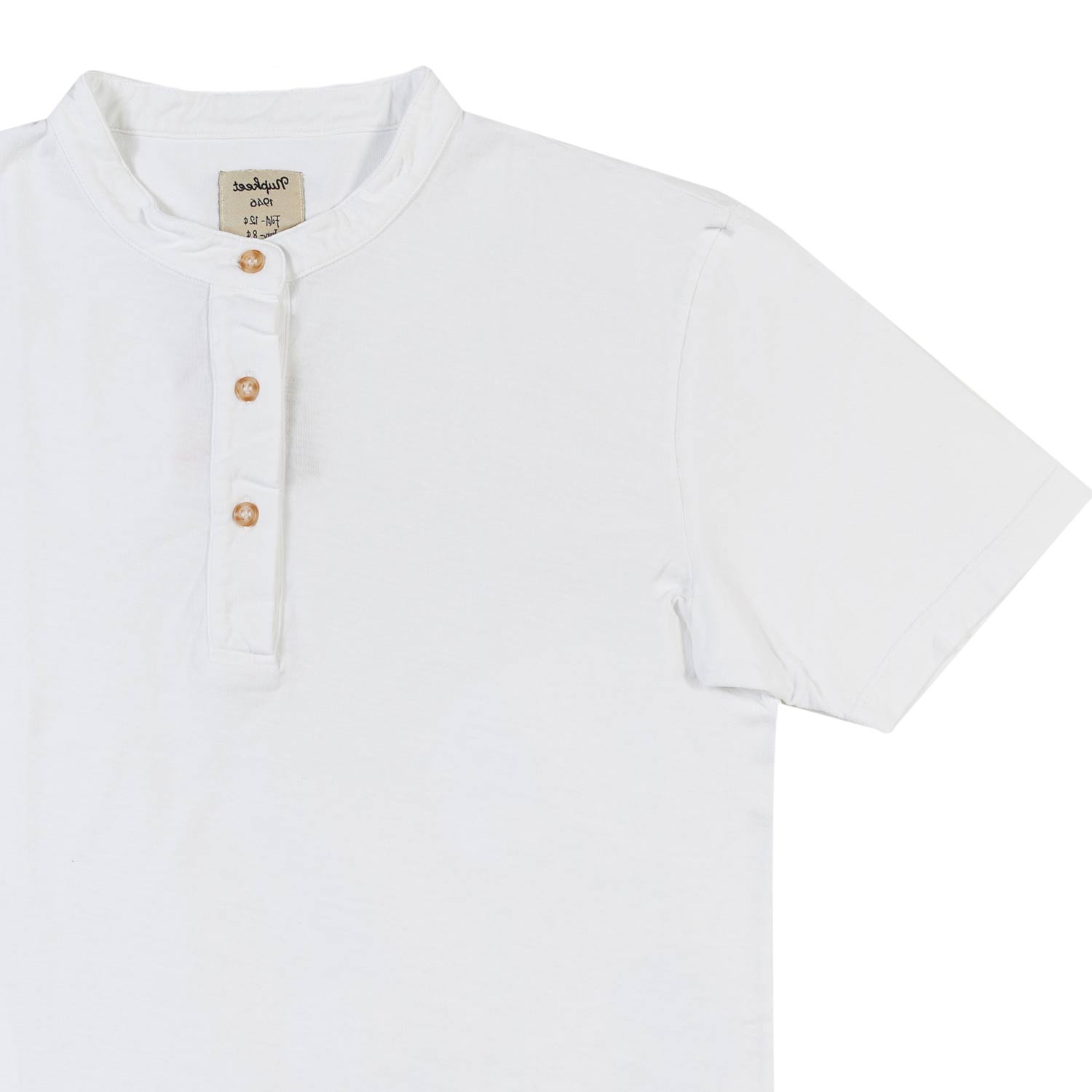 Nupkeet T-shirt serafino bianca Brescia Fino Al -60%