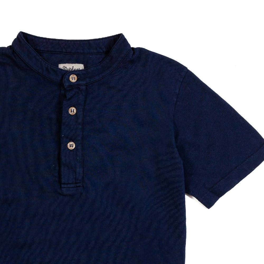 Nupkeet T-shirt serafino blu navy Brescia Shopping Online