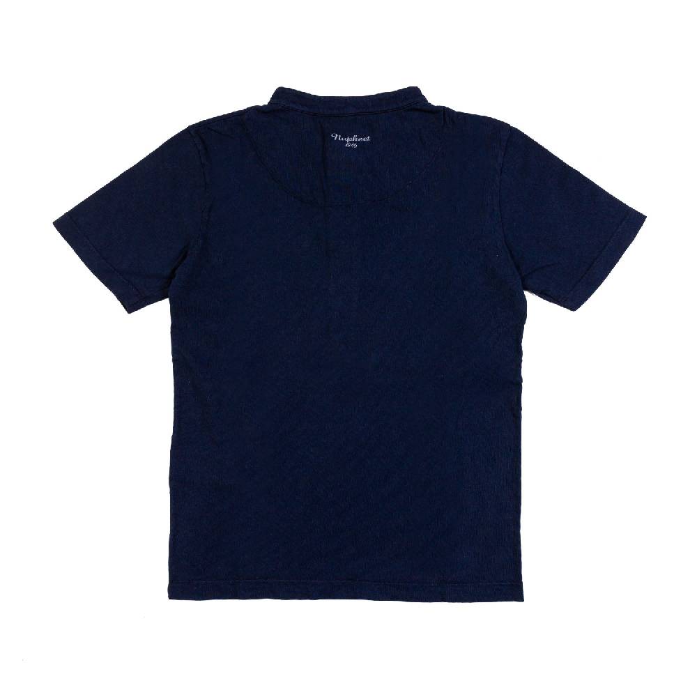 Nupkeet T-shirt serafino blu navy Brescia Shopping Online