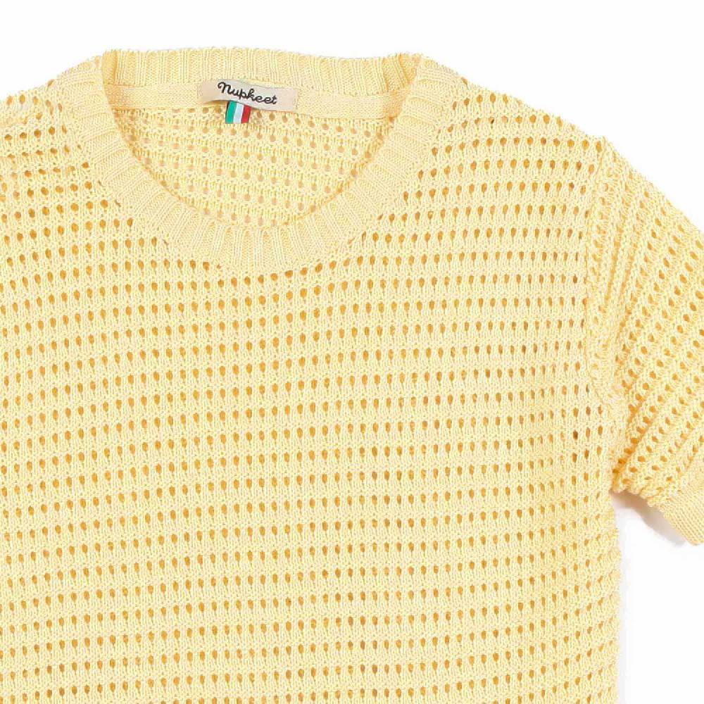 Nupkeet T-shirt tricot giallo banana Monza Prezzo Ridotto