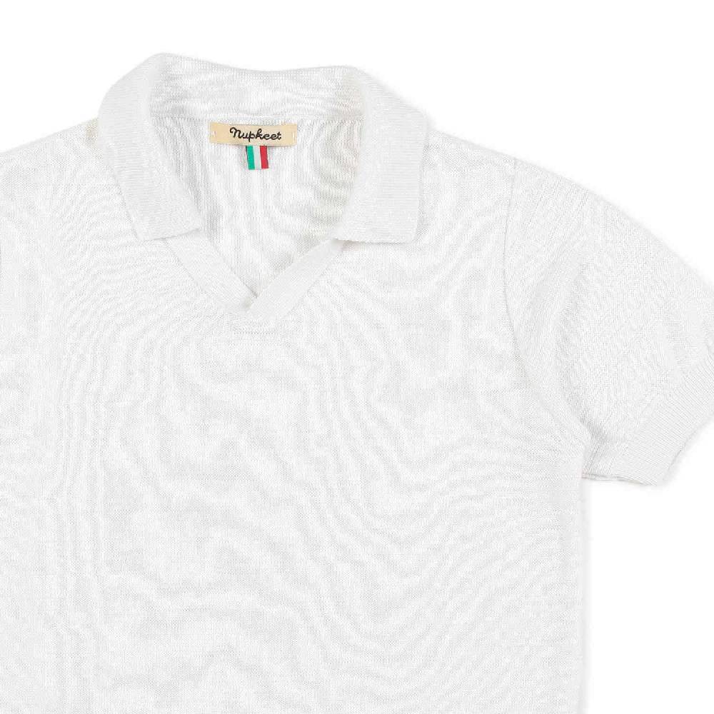 Nupkeet Polo tricot bianca Taranto Convenienza