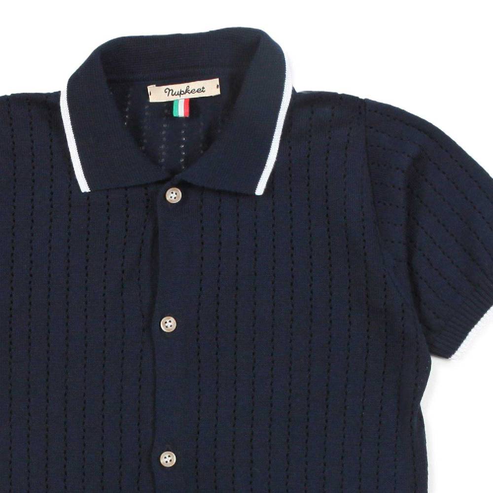 Nupkeet Camicia tricot blu navy Brindisi Novità