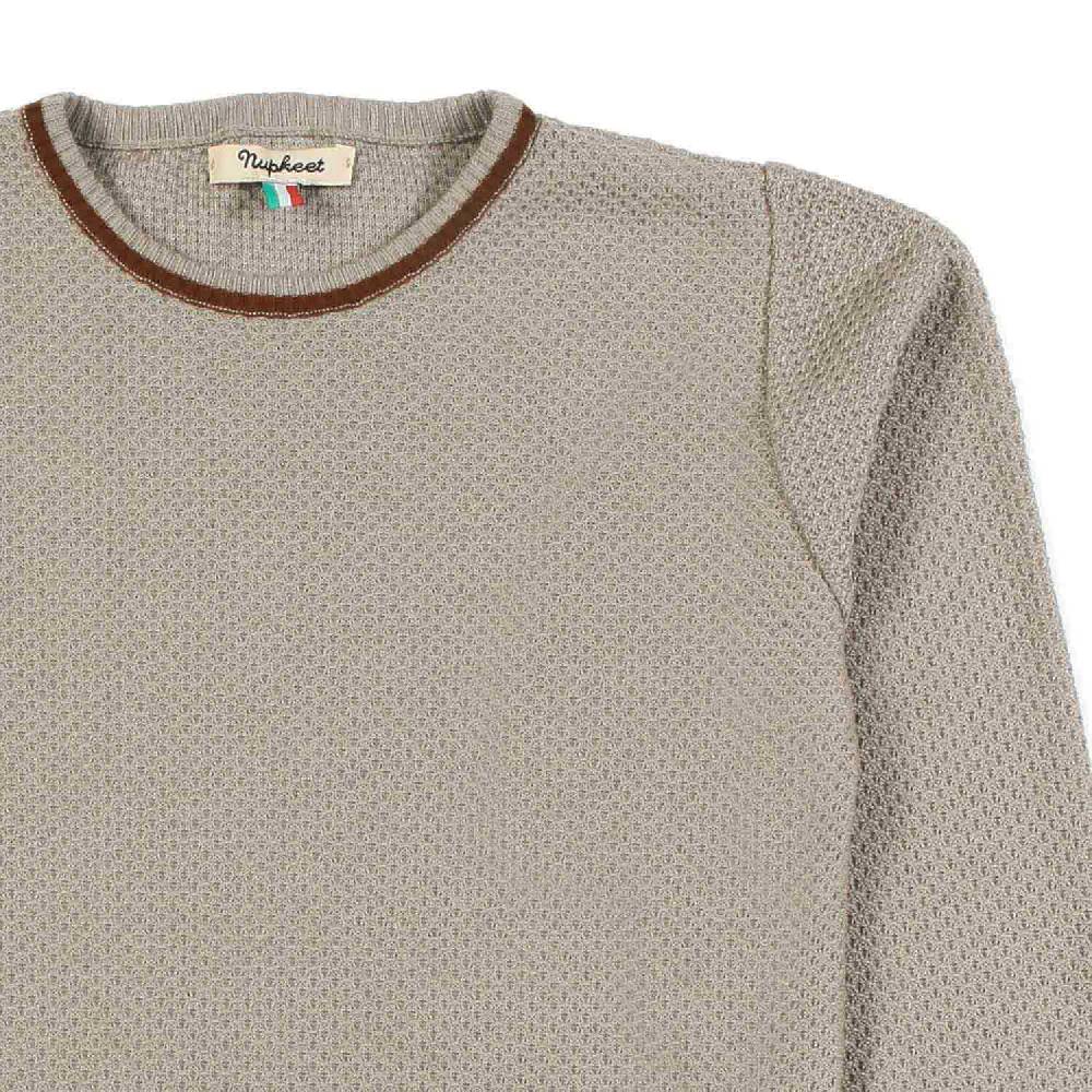 Nupkeet Pullover beige sabbia e cacao Lecce Offerta