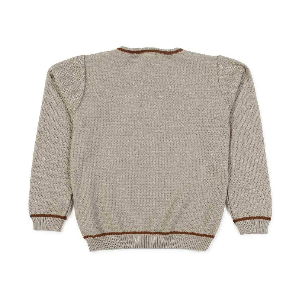 Nupkeet Pullover beige sabbia e cacao Lecce Offerta