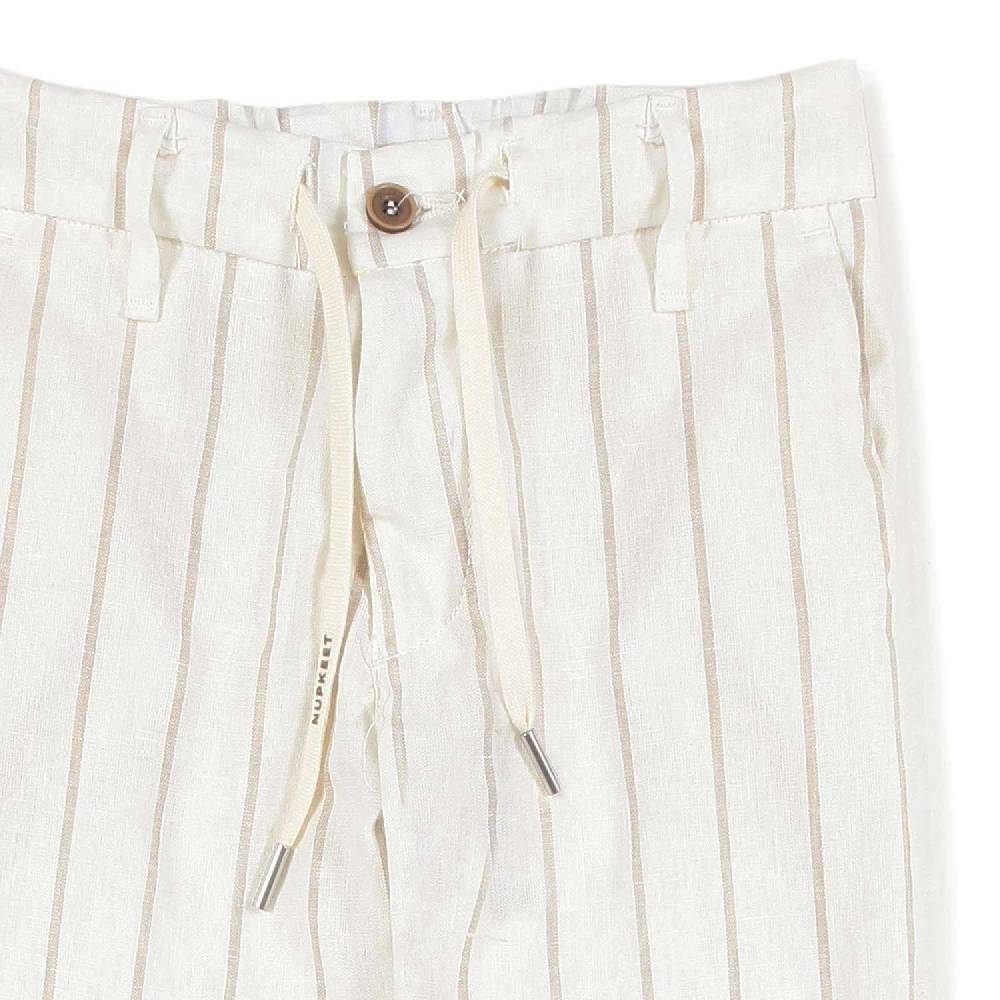 Nupkeet Pantalone panna a righe sabbia Ragusa 2025