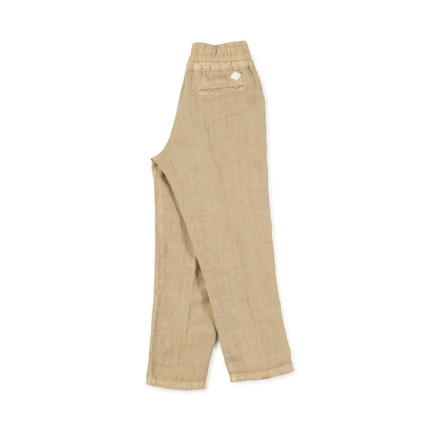 Nupkeet Pantalone lino beige sabbia Milano Promozione