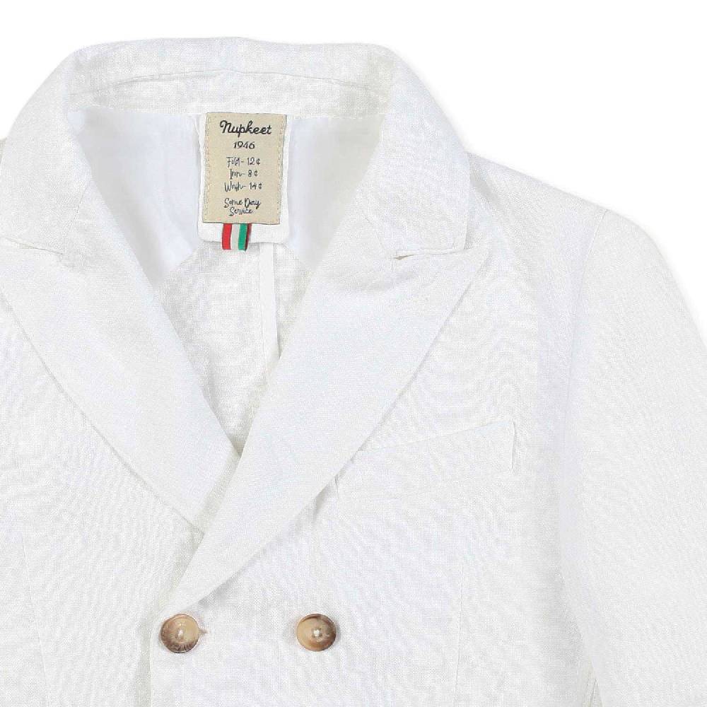 Nupkeet Giacca lino bianca Catania Qualità Garantita
