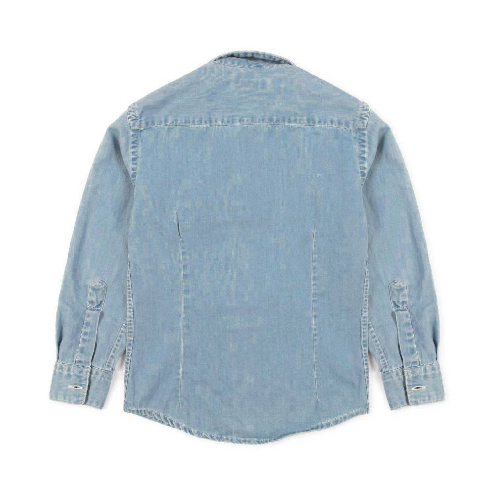 Nupkeet Camicia denim blu medio Aprilia Promozione Limitata