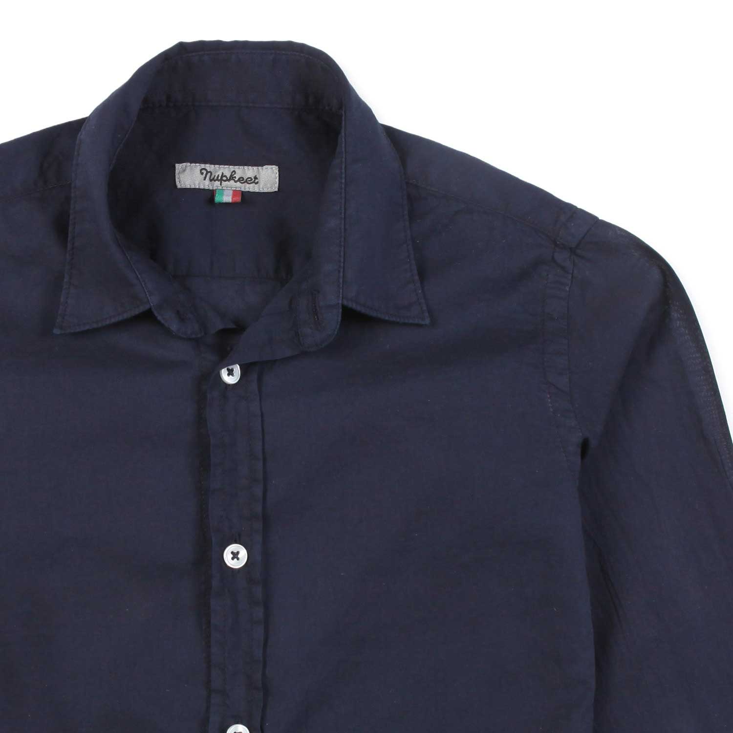 Nupkeet Camicia blu Fiumicino Sconto