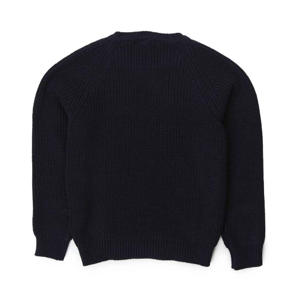 Nupkeet Maglione Alfonso blu navy a coste In Linea
