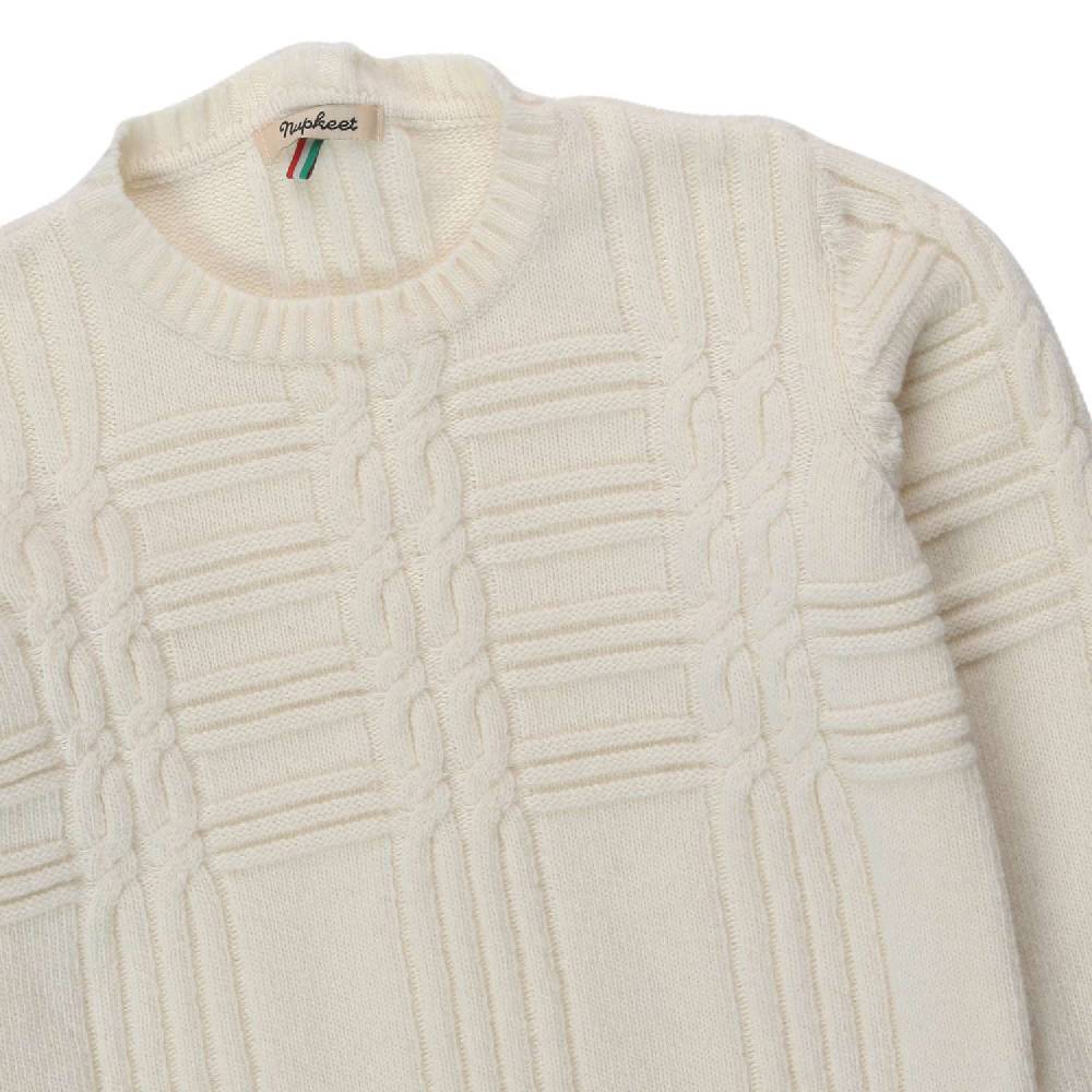 Nupkeet Maglione Bernardo panna a trecce Nuovo