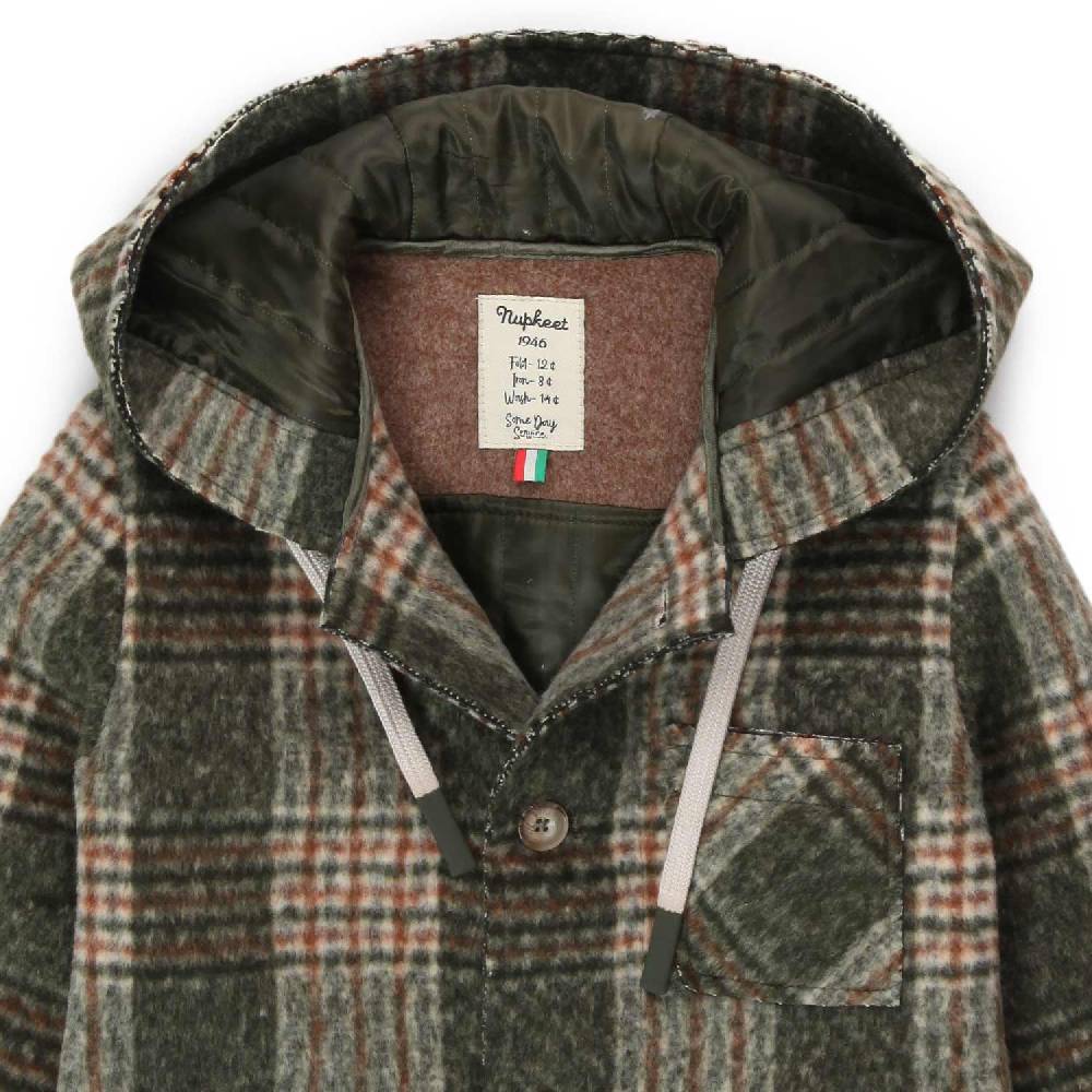 Nupkeet Giaccone Fausto verde tartan Spedizione Gratuita