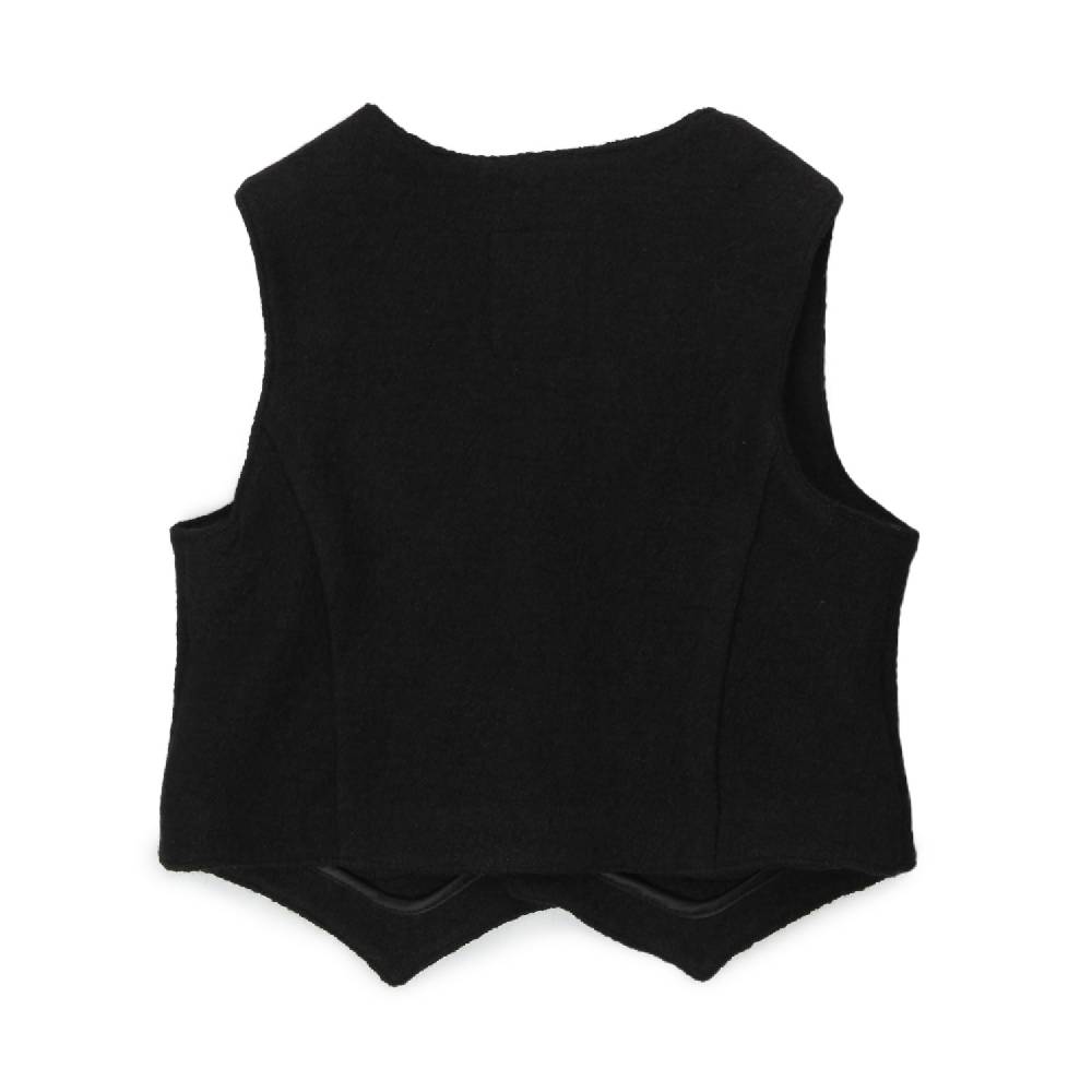 Nupkeet Gilet Fabio nero misto lana Qualità Garantita