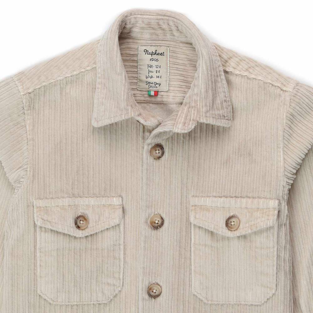 Nupkeet Giacca a camicia Elio panna Vendita Calda