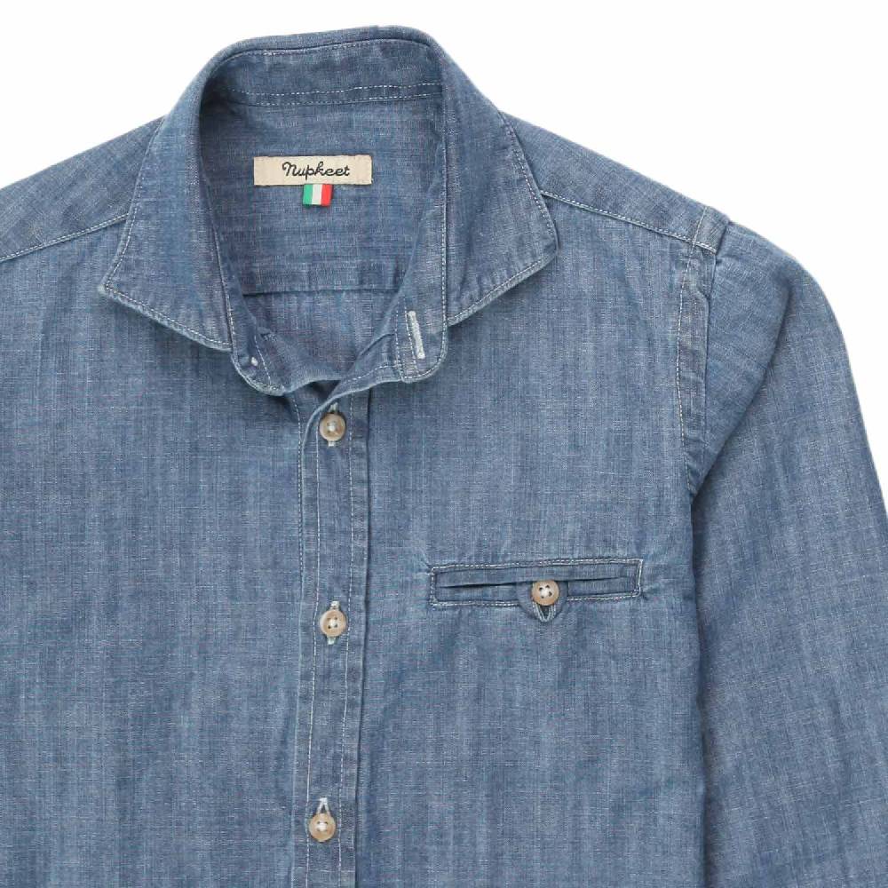 Nupkeet Camicia Roberto blu denim I Più Venduti