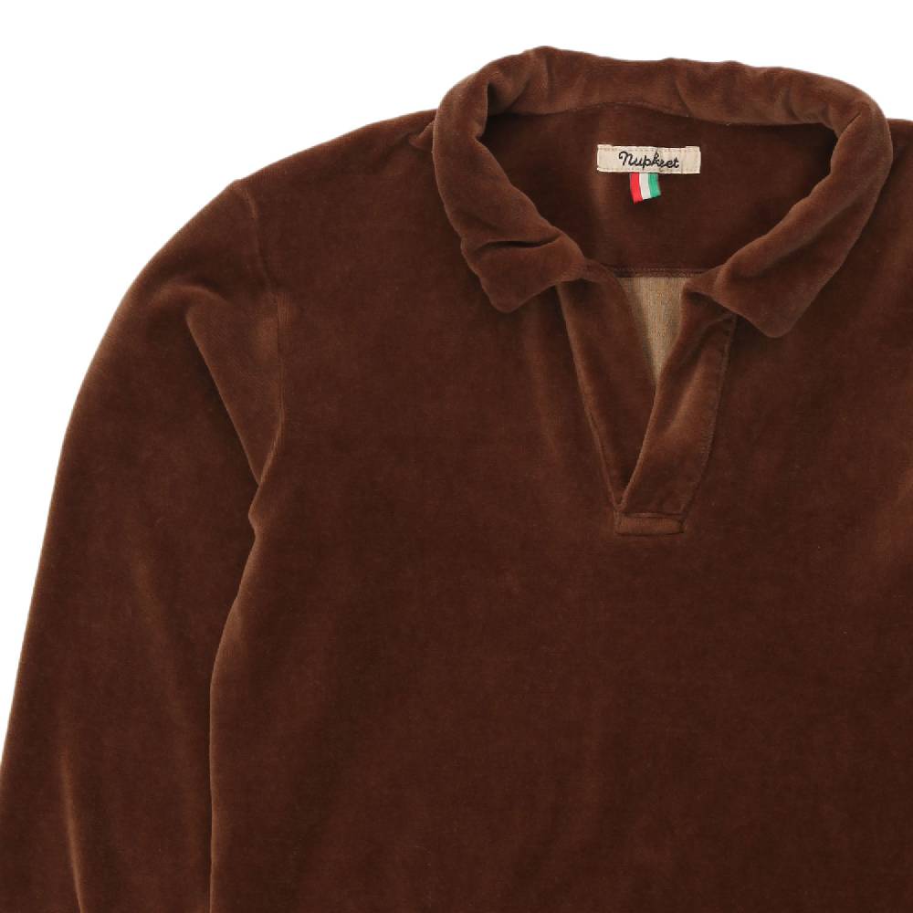 Nupkeet Felpa polo Dino marrone moro 2025