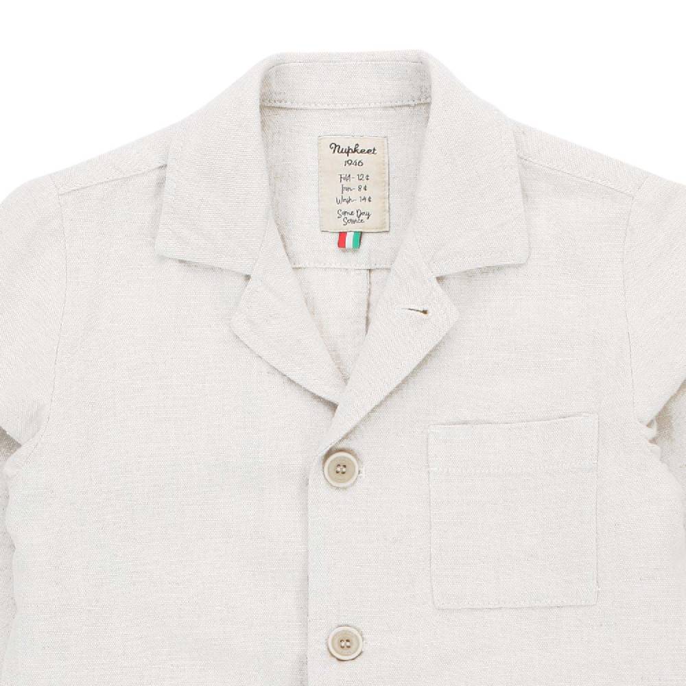Nupkeet Giaccone misto lino Hawaii bianco Promozione Limitata