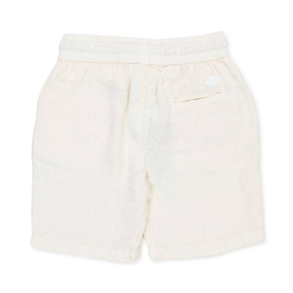 Nupkeet Bermuda Curacao bianco panna in lino Fino al 50% di sconto