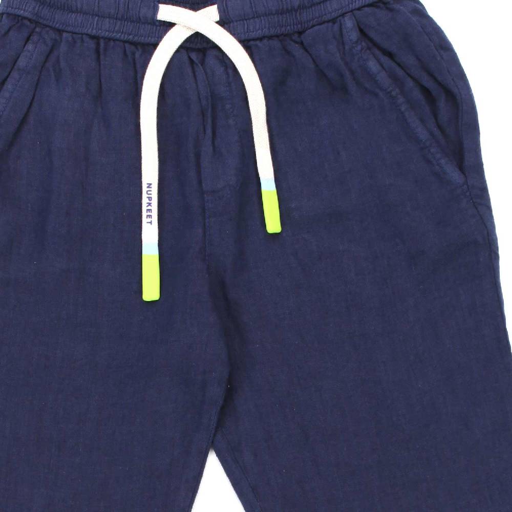 Nupkeet Pantalone Leyte blu in lino Online