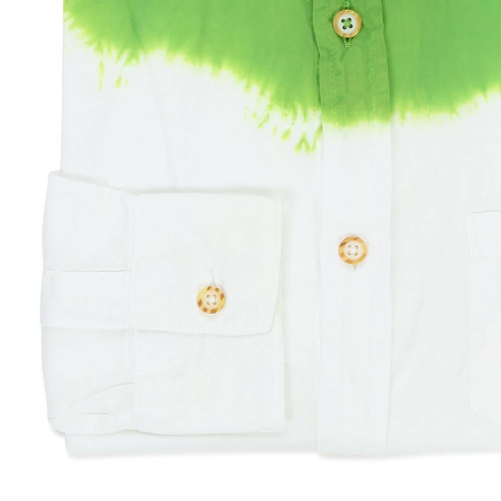 Nupkeet Camicia Lombok bianca e verde lime Spedizione Gratuita