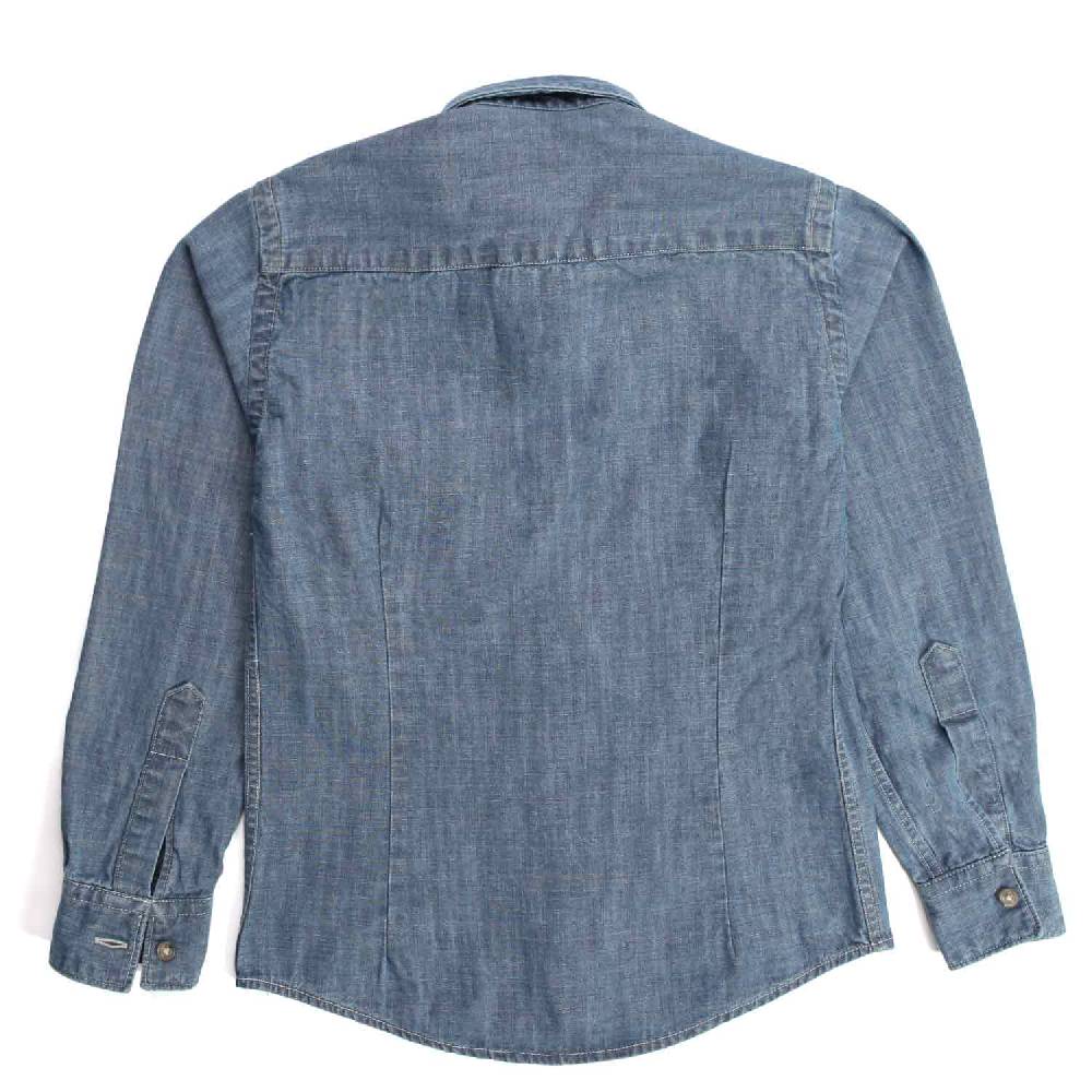 Nupkeet Gazza blu – Camicia in chambray bambino e teenager Hotsell