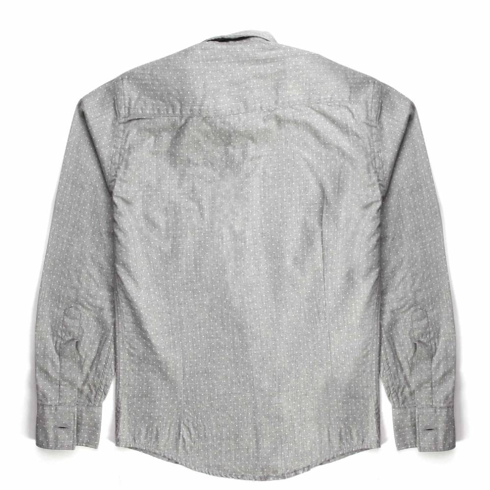Nupkeet Cincillà a pois – Camicia in flanella grigia e bianca Nuovo