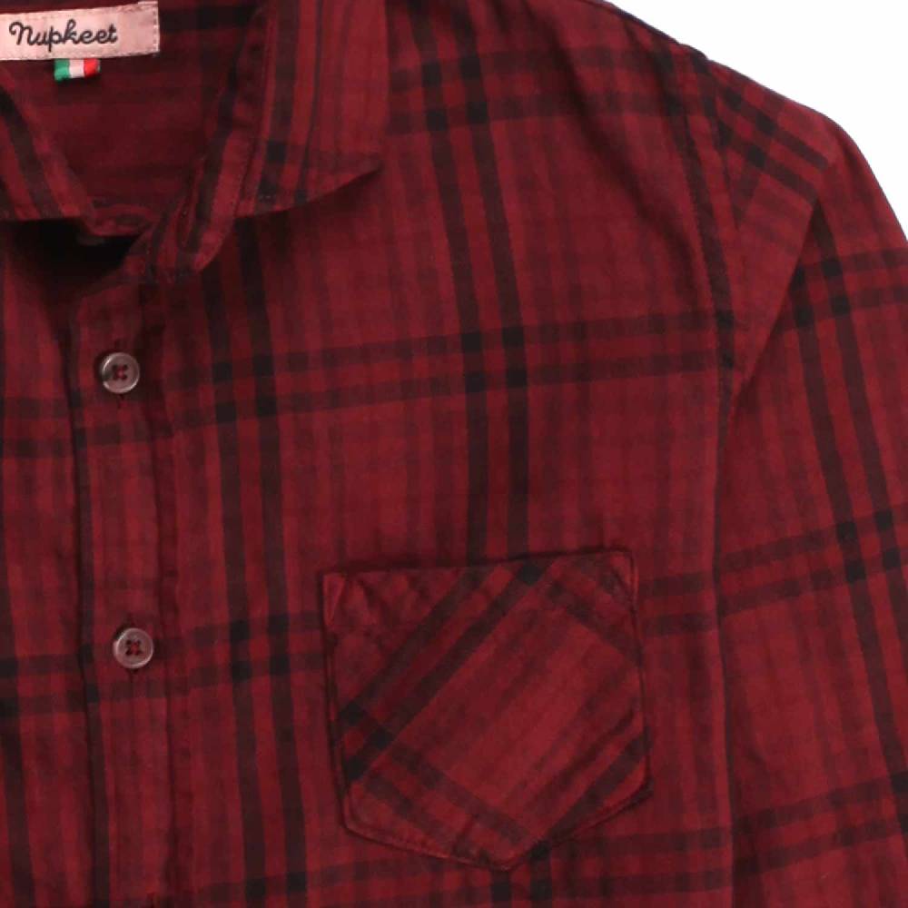 Nupkeet Talpa bordeaux – Camicia in flanella tartan I Più Venduti
