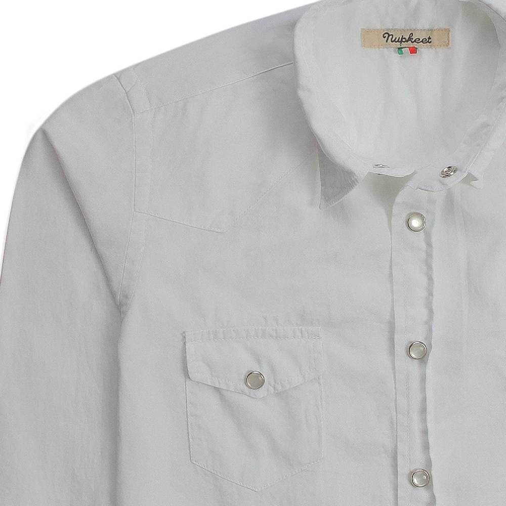 Nupkeet Gufo bianca – Camicia texana in gabardine Negozio