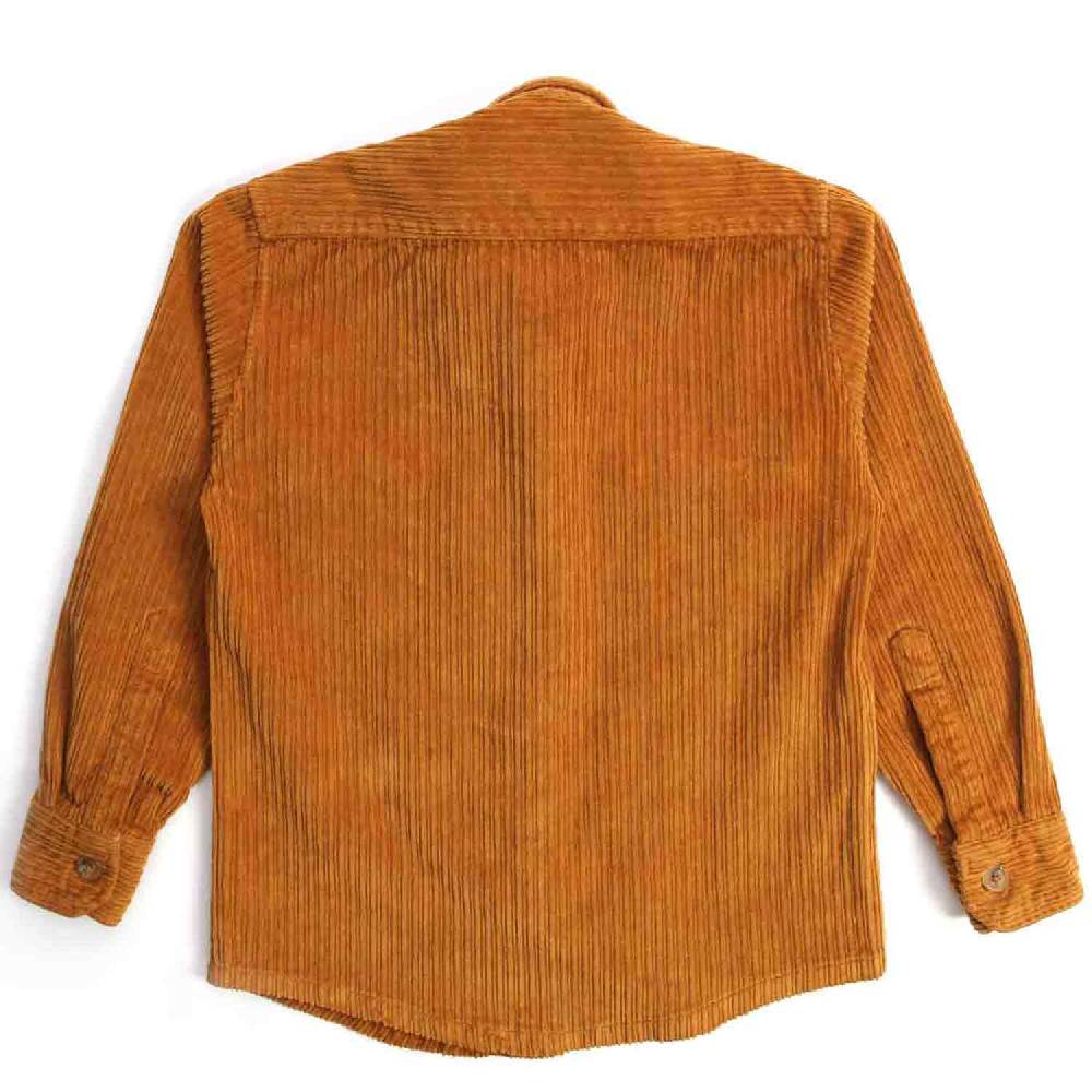 Nupkeet Coccodrillo ocra – Giacca a camicia in velluto Moda