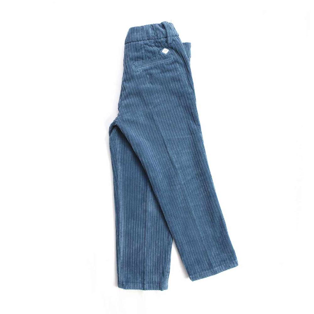 Nupkeet Gatto blu avio – Pantalone in velluto bambino e ragazzo 2025
