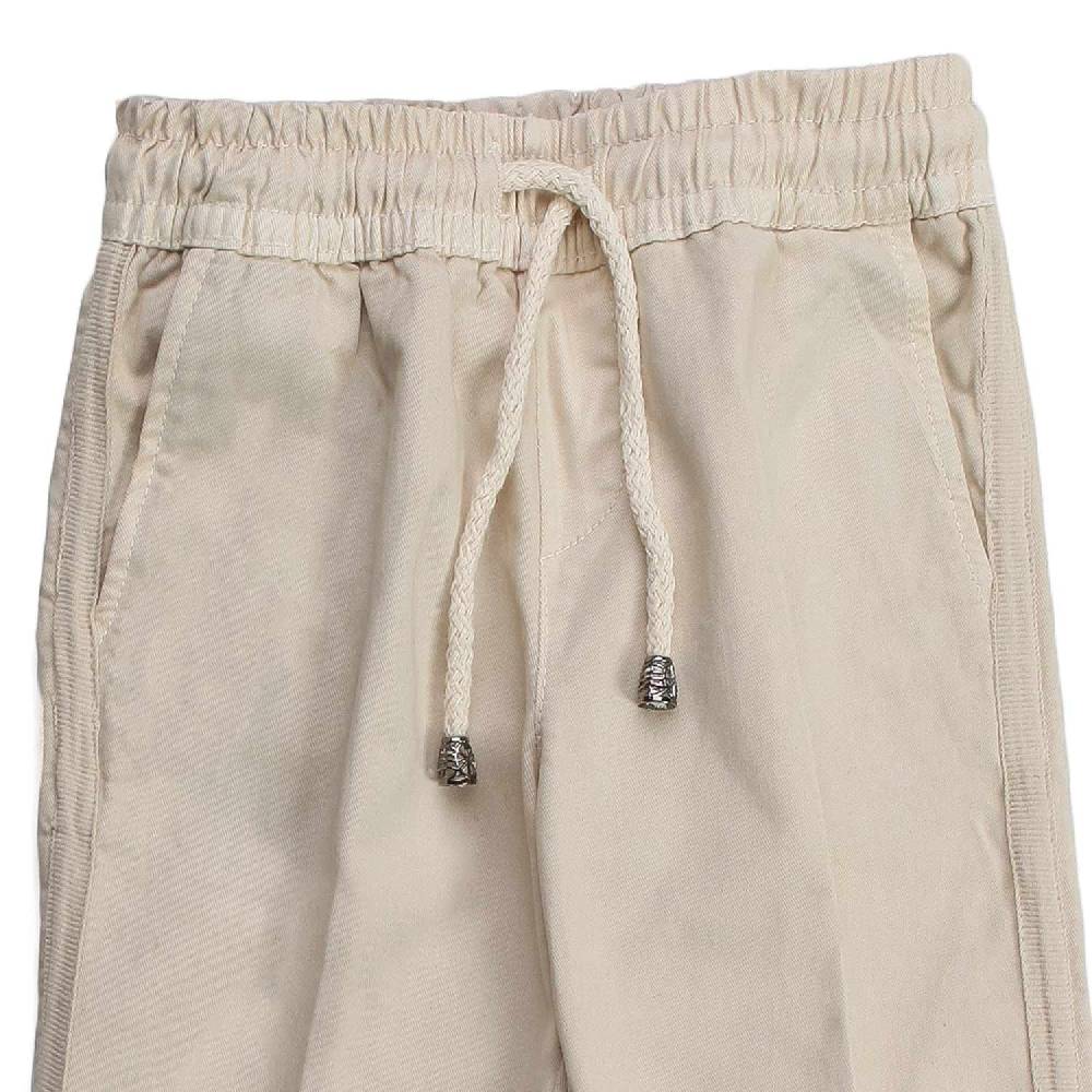Nupkeet Cefalo panna – Pantalone in gabardine bambino e ragazzo In Linea