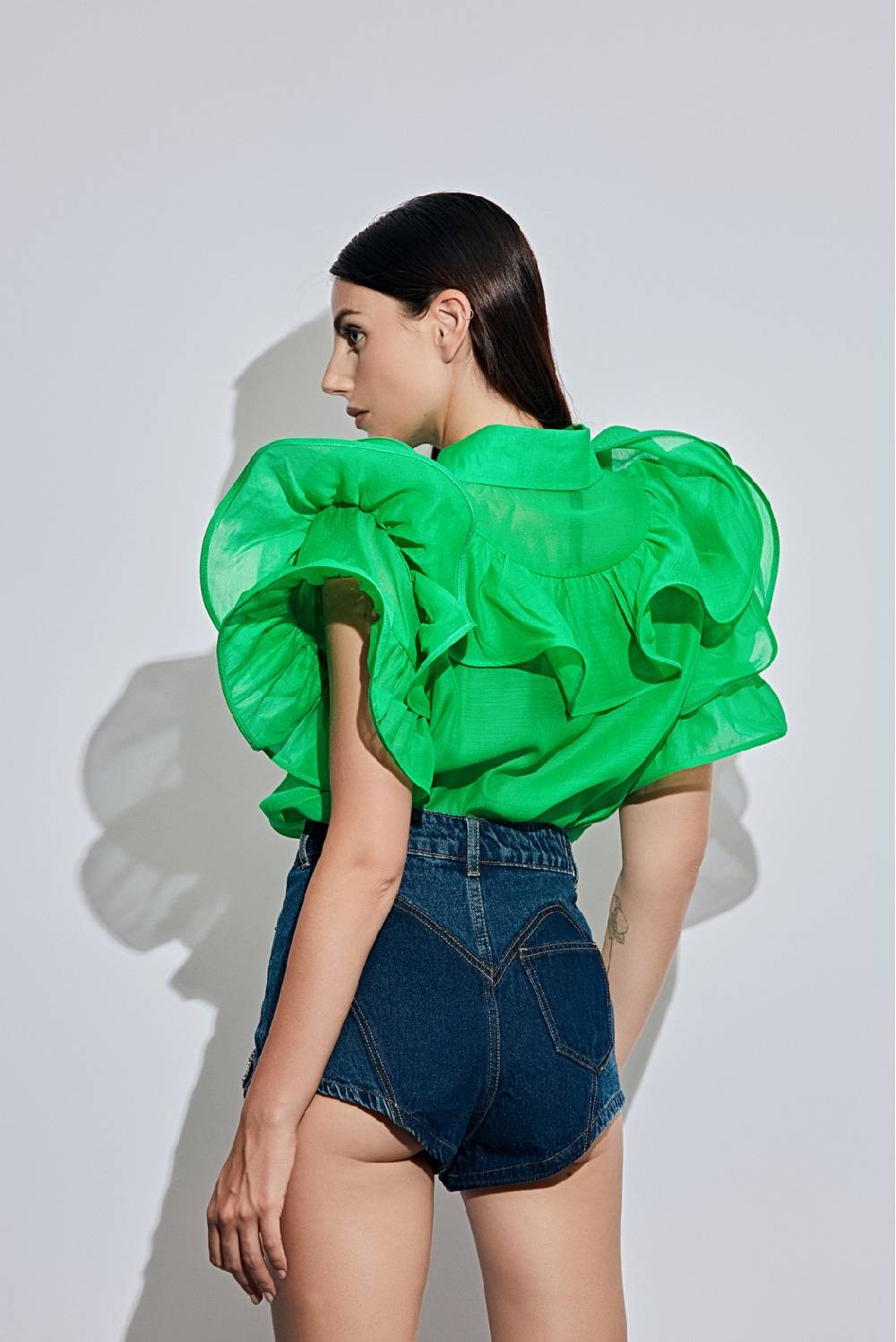 Odì Odì CHIAVARI 250S4F2 CAMICIE e BLUSE VERDE Vendita Economica