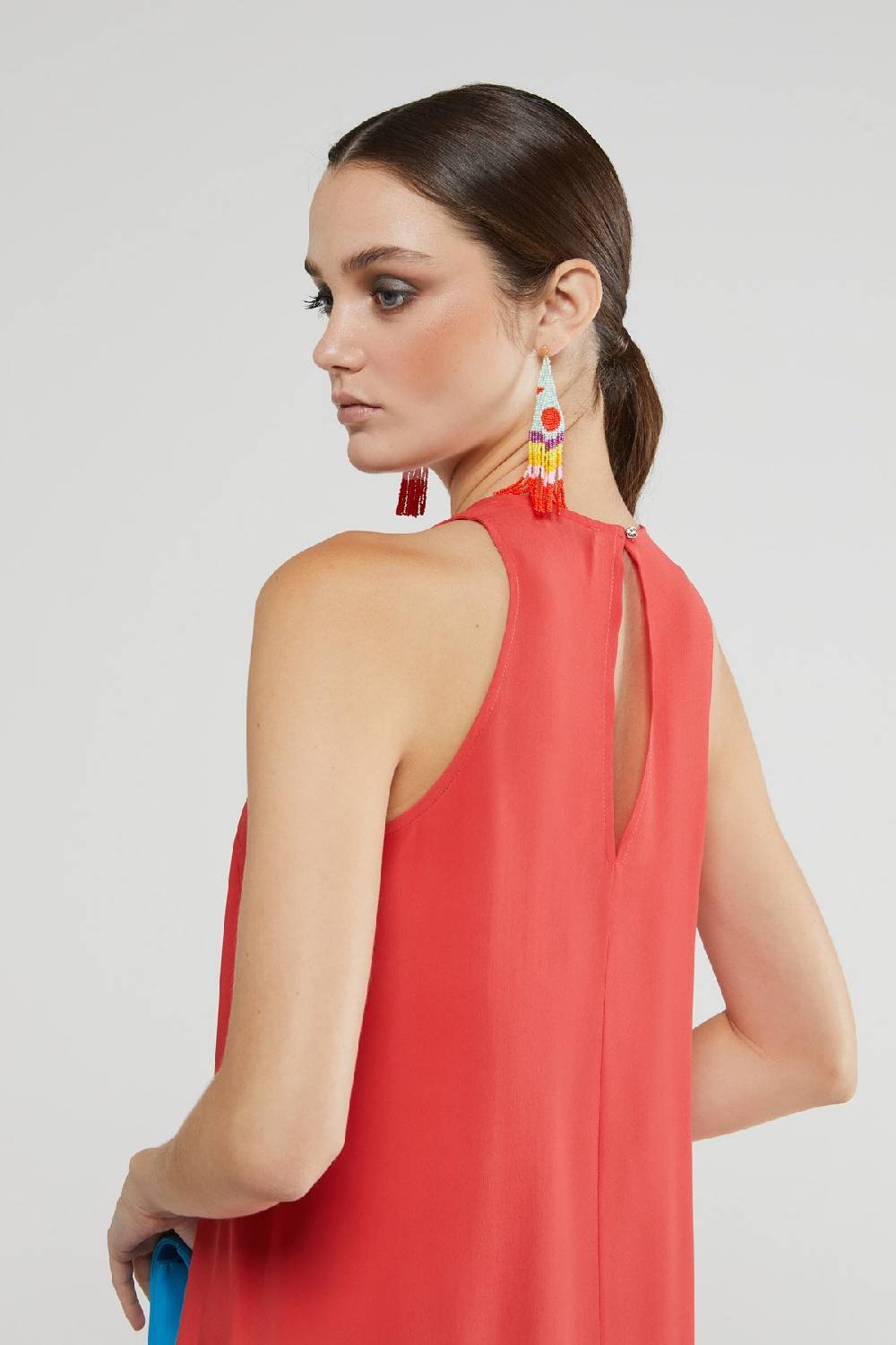 ottod'Ame Silk blend midi dress Hotsell