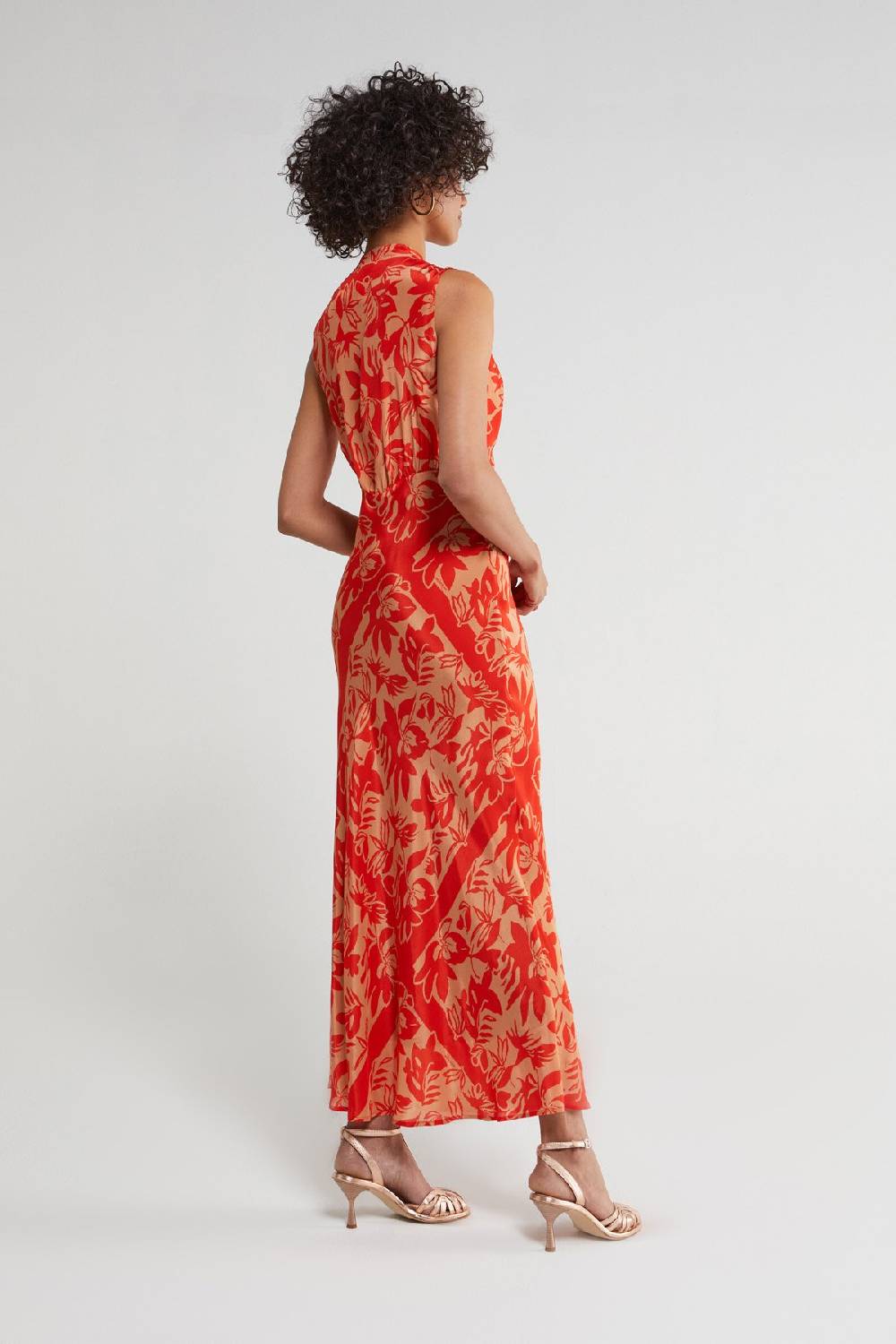 ottod'Ame Printed viscose long dress Italia