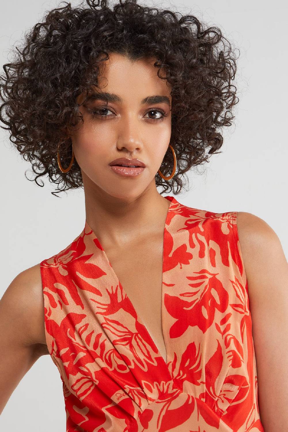 ottod'Ame Printed viscose long dress Italia
