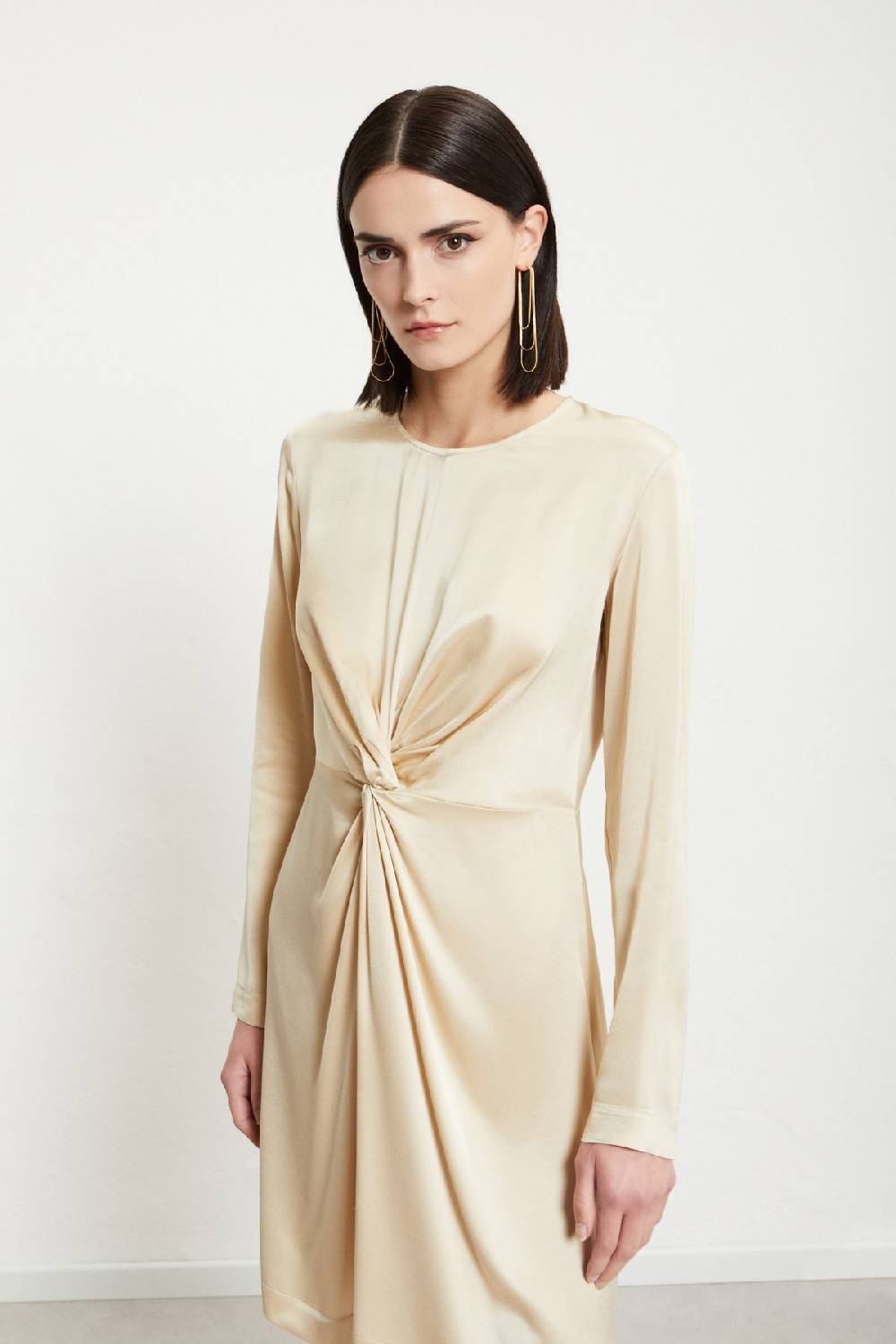 ottod'Ame Viscose short dress with knot 2025