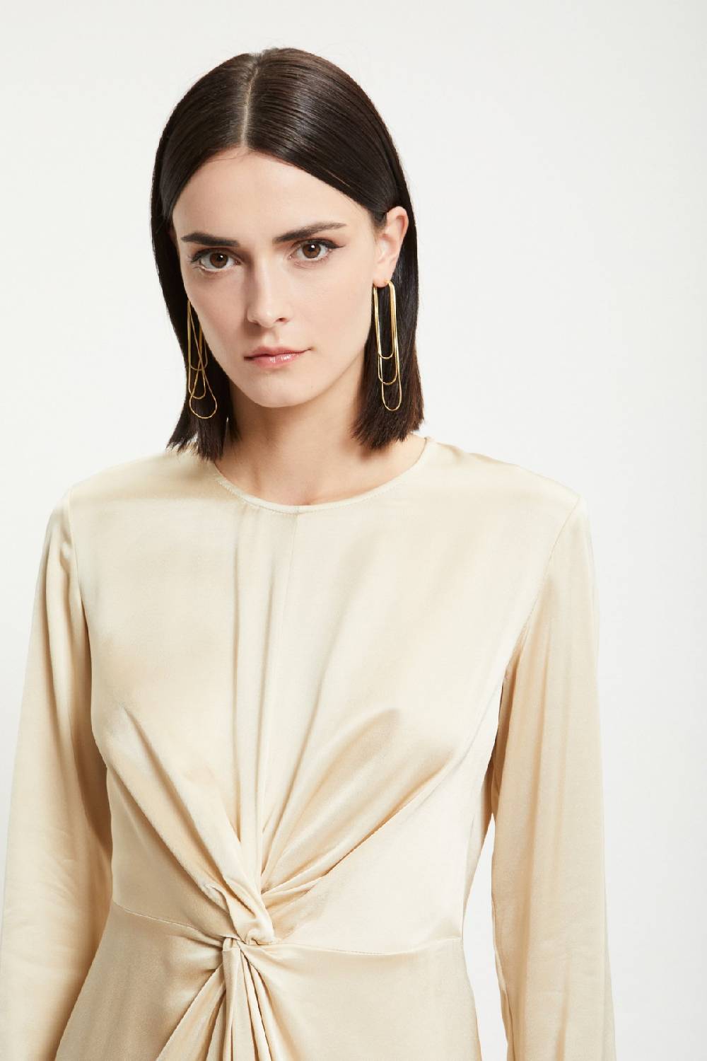 ottod'Ame Viscose short dress with knot 2025