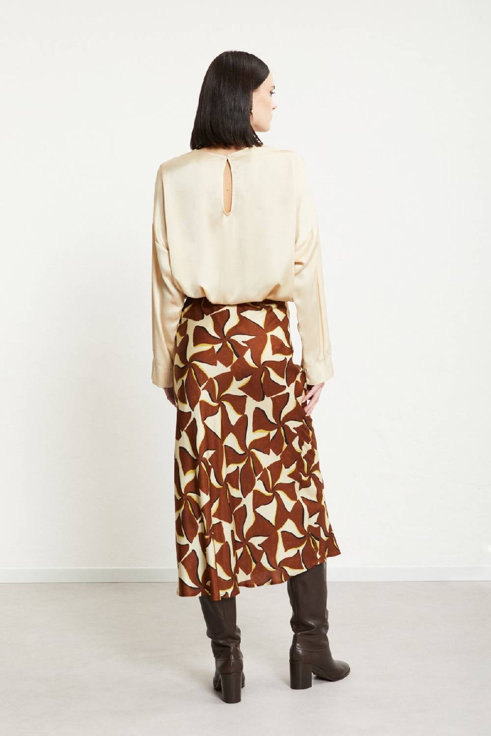 ottod'Ame Viscose midi skirt Spedizione Gratuita