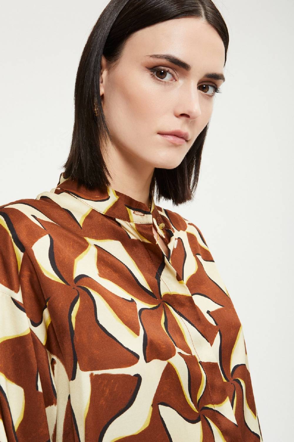 ottod'Ame Viscose shirt with rounded bottom Pezzi Unici
