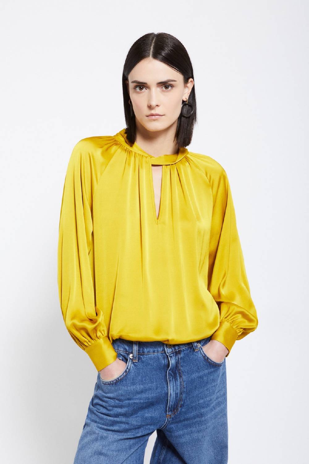 ottod'Ame Viscose blouse with knot Acquista Ora