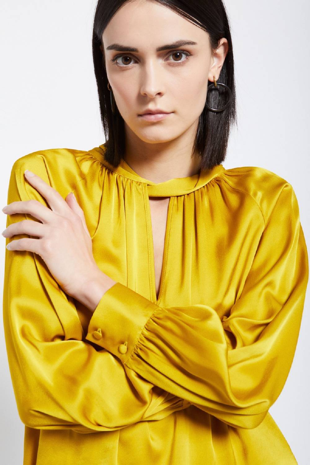ottod'Ame Viscose blouse with knot Acquista Ora