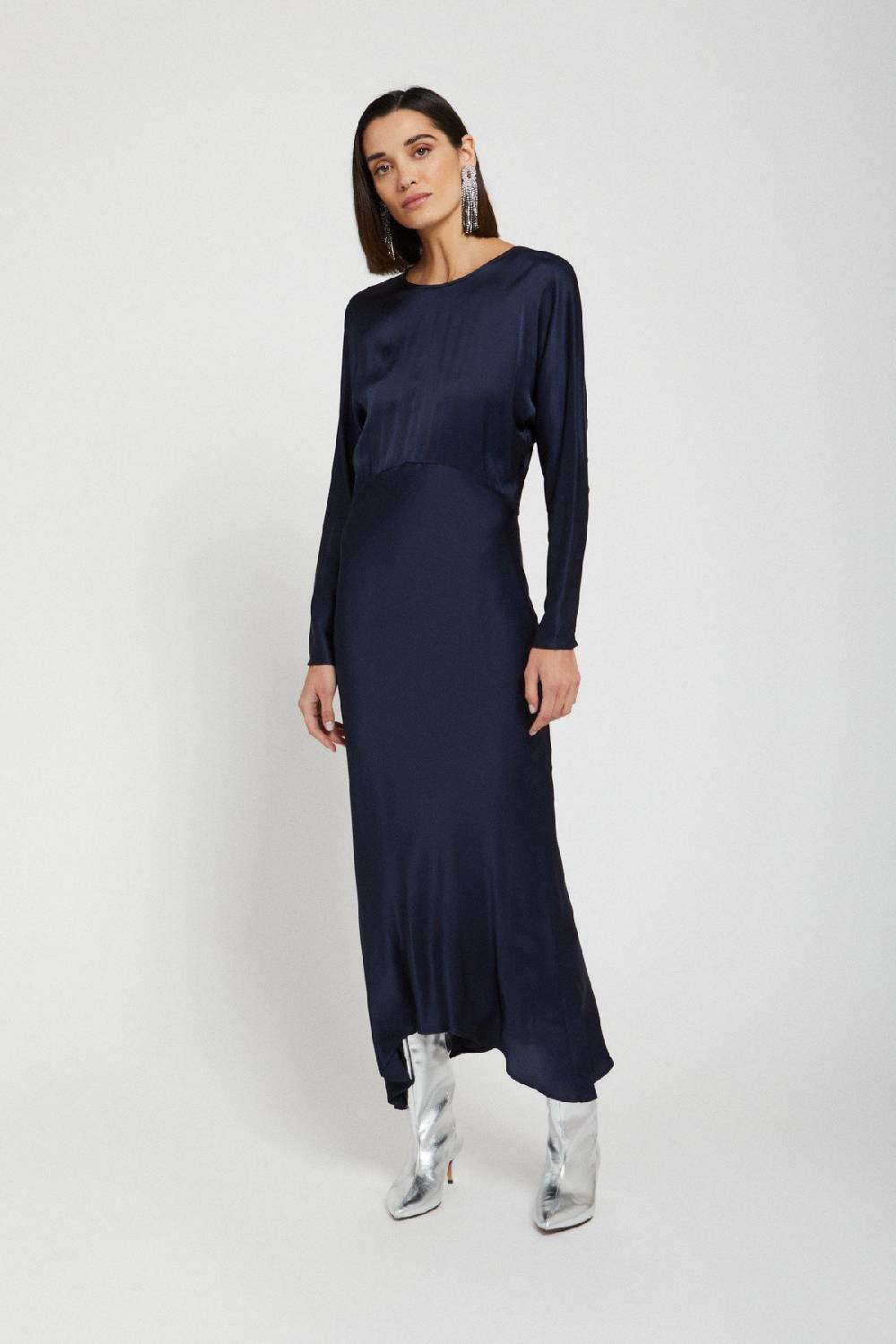 ottod'Ame Viscose long dress with rounded bottom Shopping Online