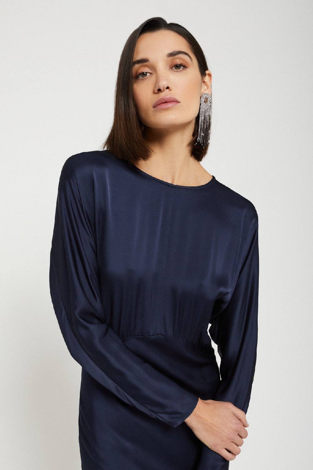 ottod'Ame Viscose long dress with rounded bottom Shopping Online