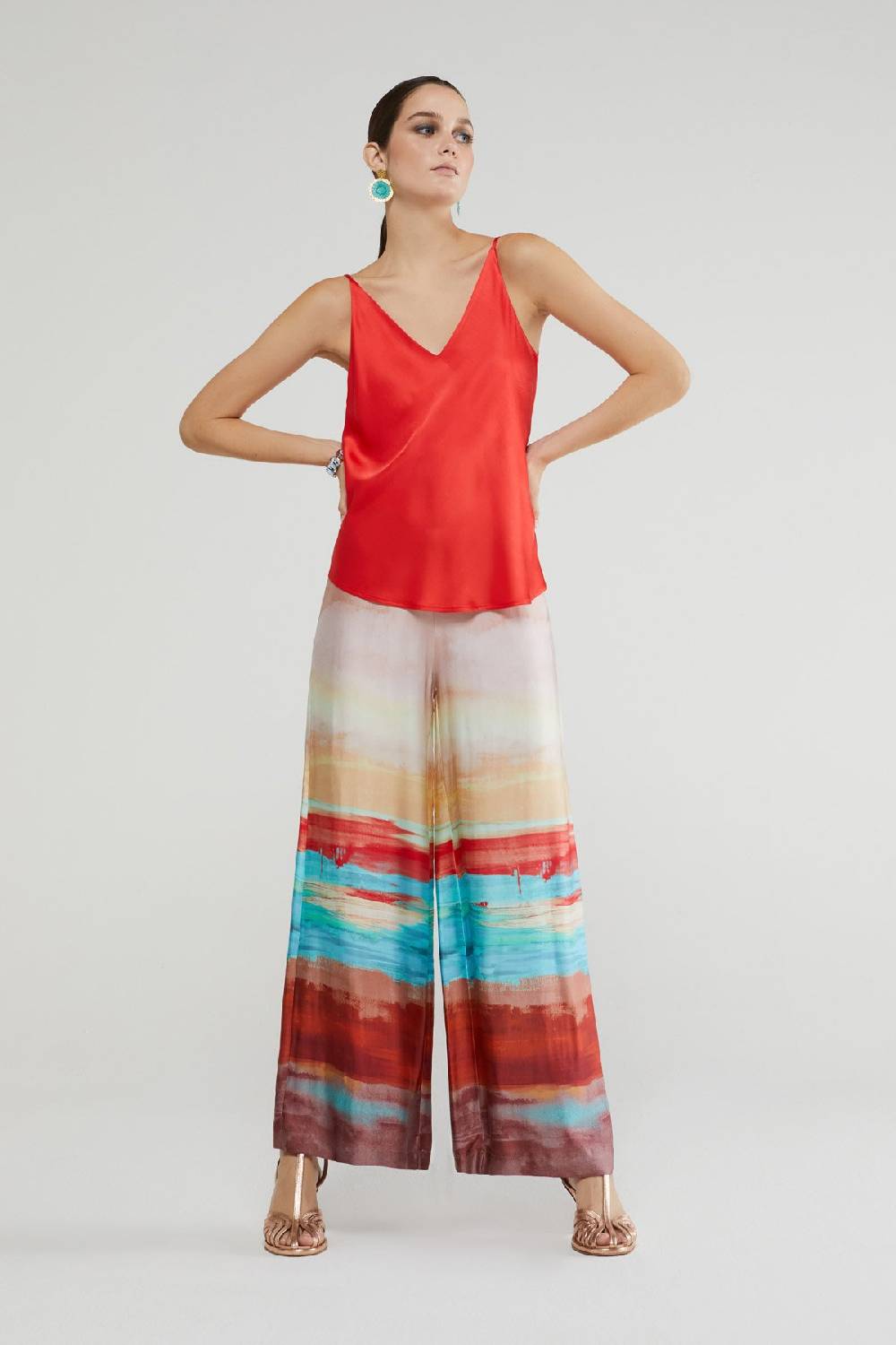 ottod'Ame Fluid viscose palazzo trousers Novità